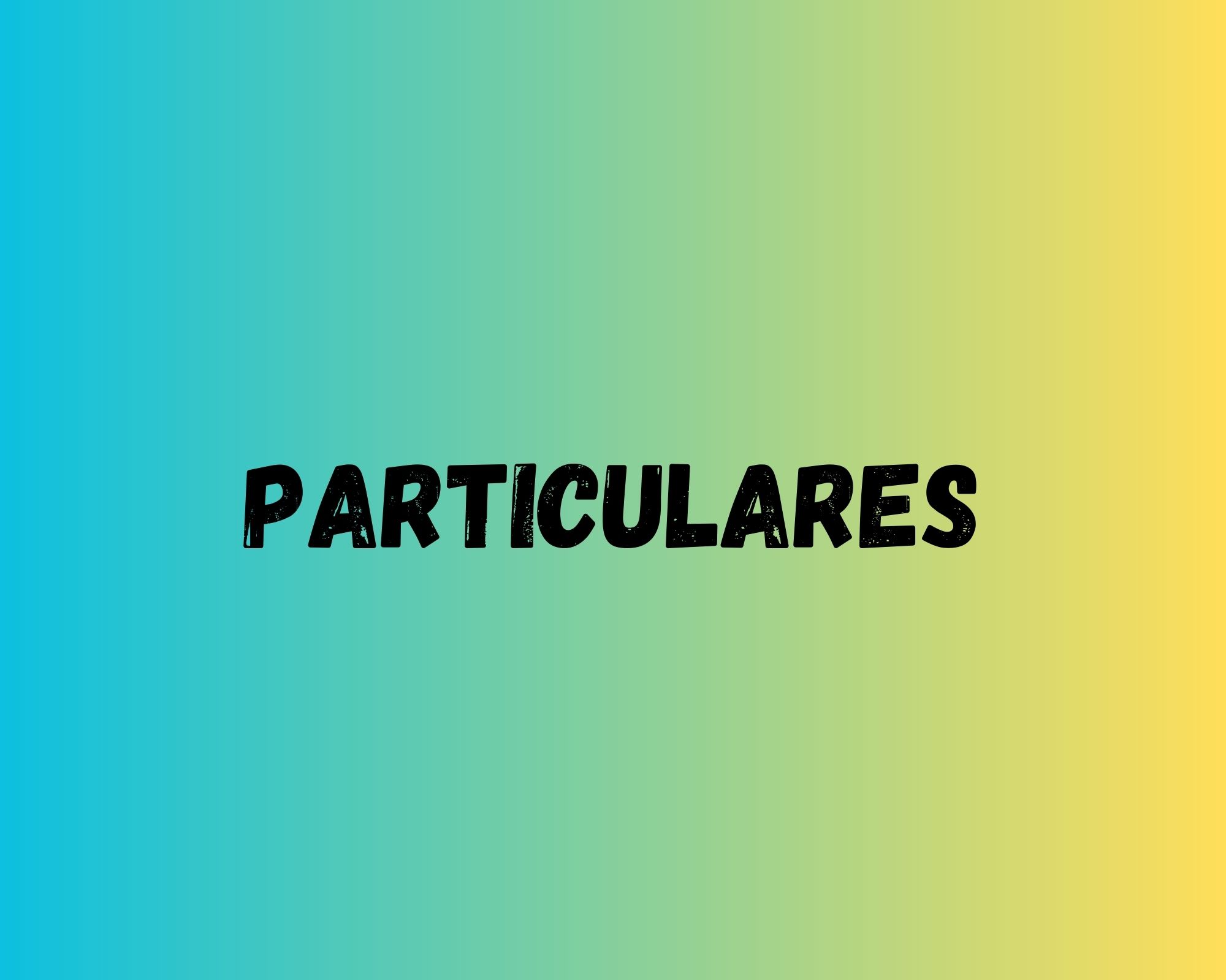 Clases Particulares